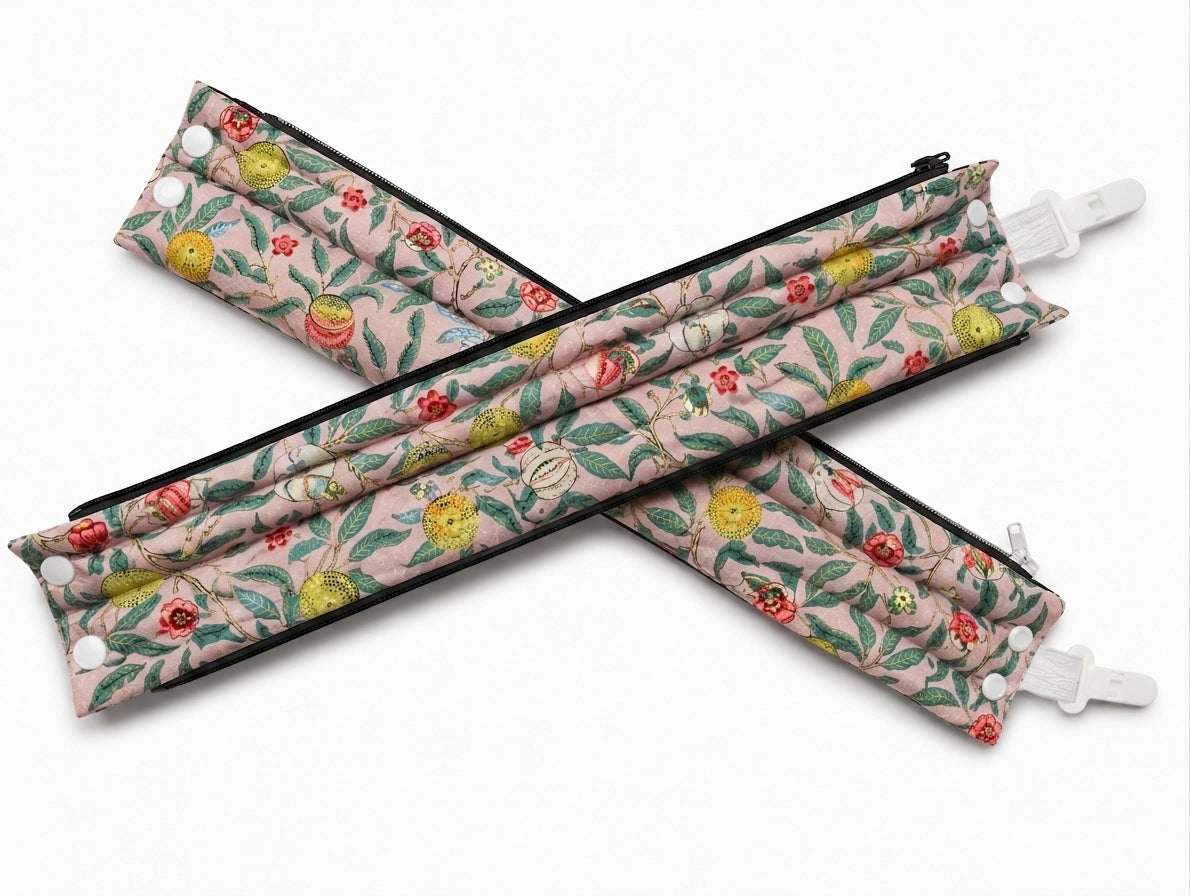 The Cocoon Sleeve — Pink Pomegranate, Performance Linen