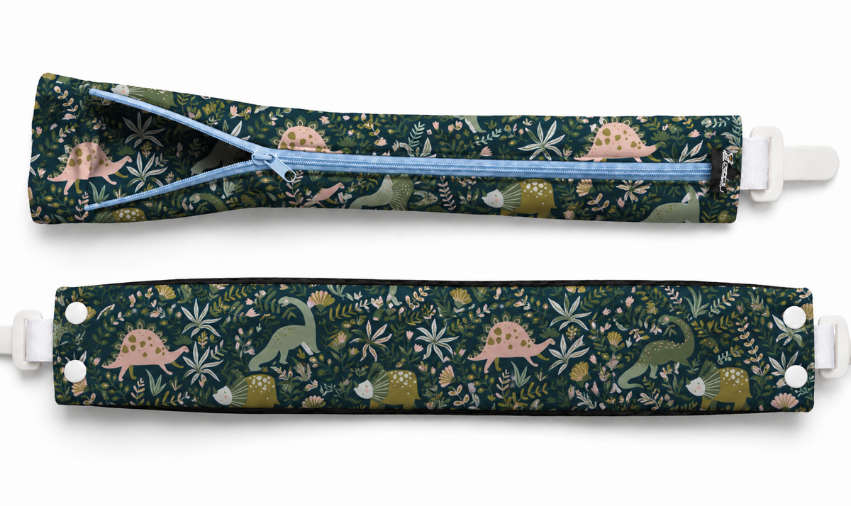 The Cocoon Sleeve - Dino Jungle, Performance Linen