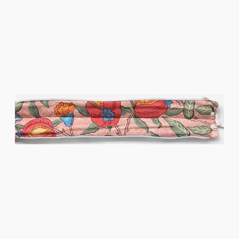 The Cocoon Sleeve in Pink Pomegranate — a close view along the sleeve