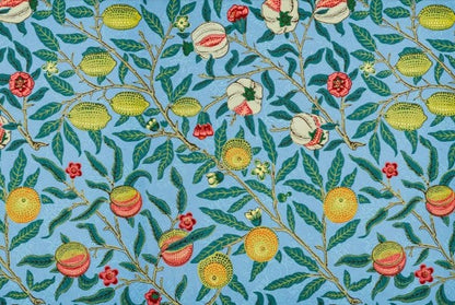 Four Fruits fabric, laid flat